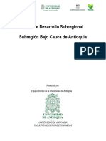 Perfil de Desarrollo Bajo Cauca