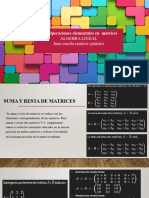 Operaciones Elementales en Una Matriz