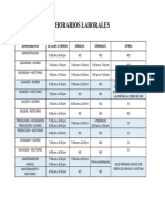 Horarios Laborales