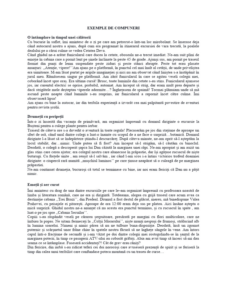 Compuneri-Alte Modele | PDF