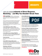 The 10 Commandments of Direct Response Marketing