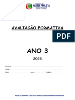 Avaliação - Ano 3 - 2023