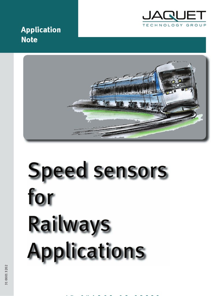 Speed Sensors for Railway Applications An Overview of Speed Sensor