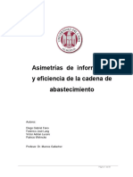 Asimetrías de Información y Cadena de Abastecimiento