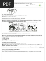 ATIVIDADES SOBRE ARTRÓPODES