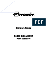 Nonin 8600 Pulse Oximeter - User Manual