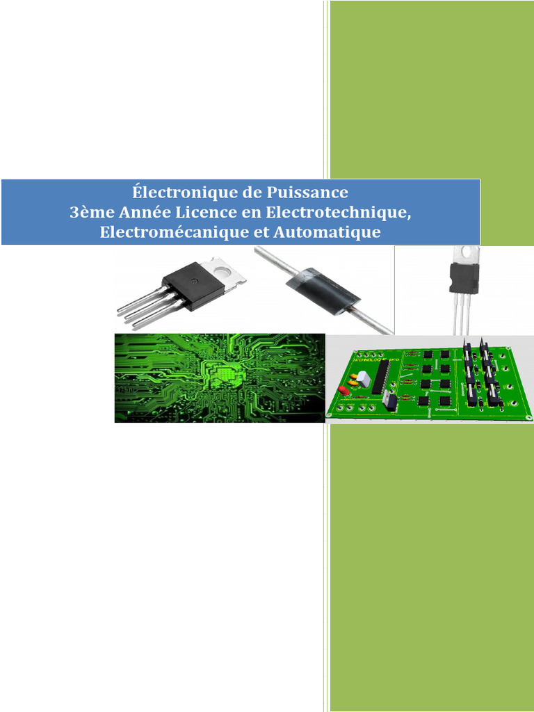 Cours et exercices d'électronique de puissance | PDF | Redresseur ...