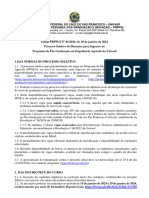 Edital 01 - 2024 Seleção PPG em Engenharia Agrícola