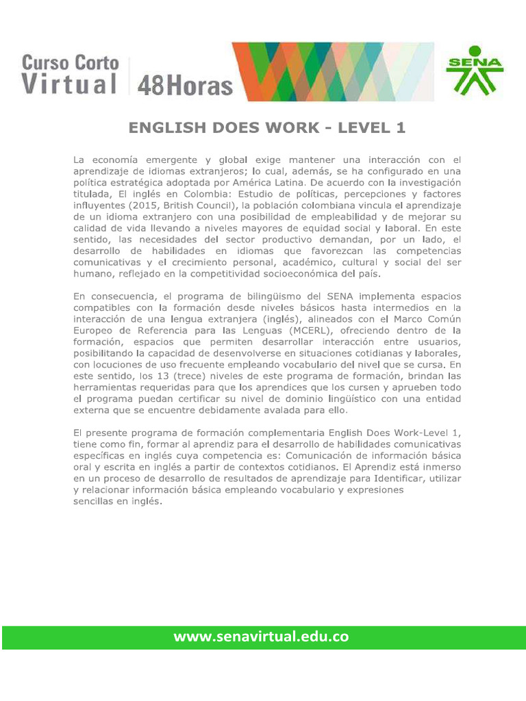 Curso Senna 2024 Nivel 1 PDF