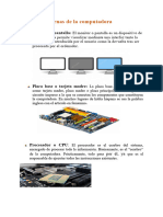 Partes Internas de La Computadora