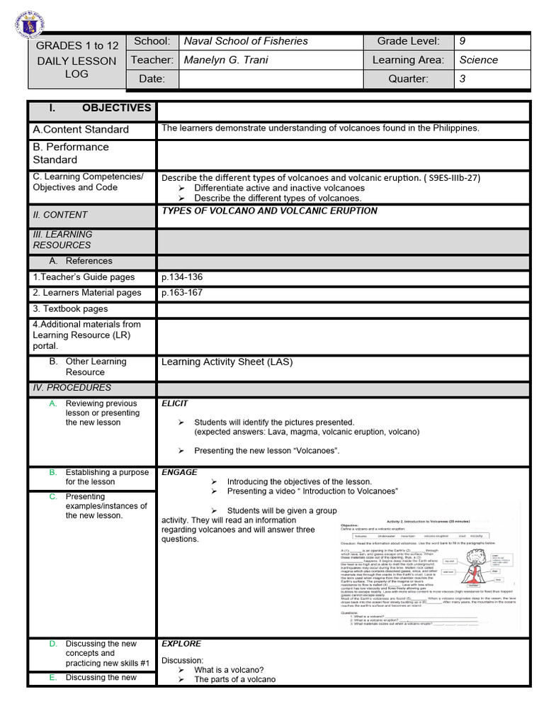 Volcano Pdf Volcano Learning