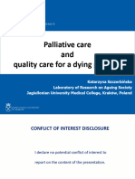 Szczerbińska - Palliative Care and Quality Care For A Dying Person