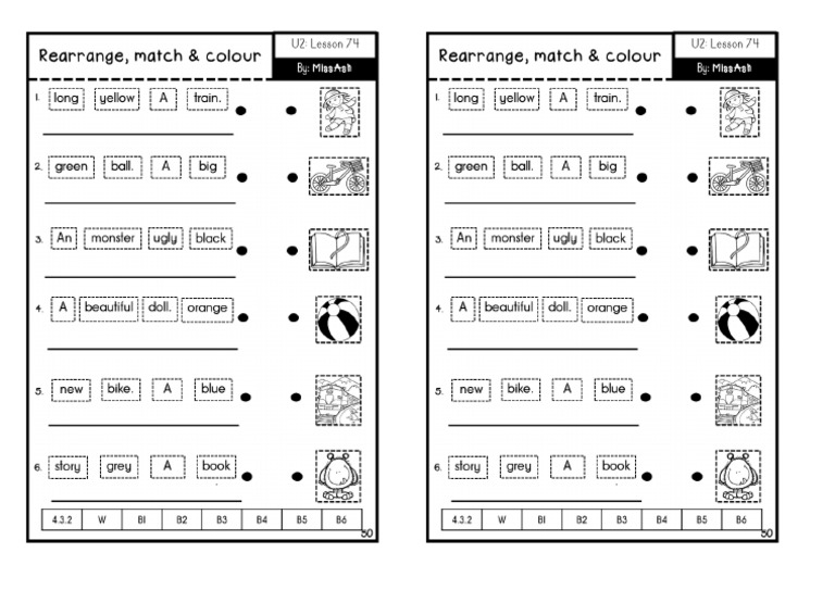 Latihan Tahun 1 Arrange | PDF