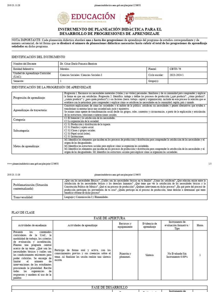 Progresiones 1 y 2 cs 1 pdf aprendizaje sociedad