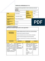 Esquema de Sesión de Aprendizaje N