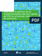 Guía para La Gestión de La Implementación Del Test Rápido de VIH en El Primer Nivel de Atención