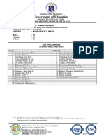 List of Learners Grade VI Earth