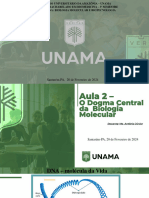 Aula 2 - Dogma Central Da Biologia Molecular