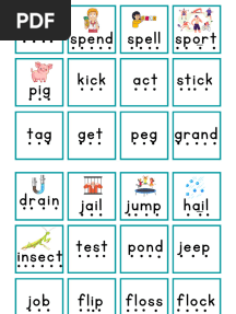 Jolly Phonics Words Group 1-4