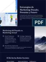 Estrategias de Marketing Pasado Presente y Futuro