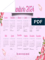 Calendario Personalizado 2024 Brinde