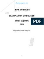 Life Sciences Grade 11 Exam Guidlines 2024