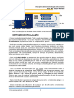 Atividade Prática de Administração e Economia - Uninter