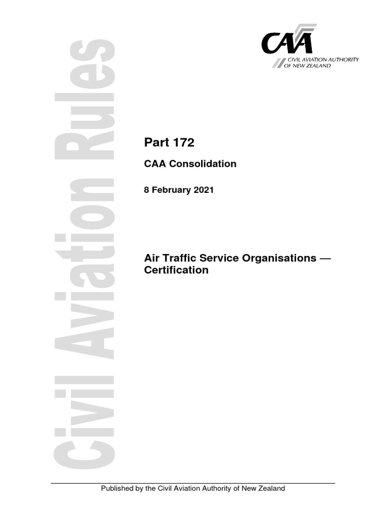 Air Traffic Service Certification Rules | PDF | Air Traffic Control ...