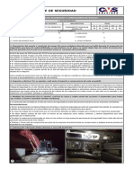 Reporte de Seguridad Maquinaria Máquinas Amarillas