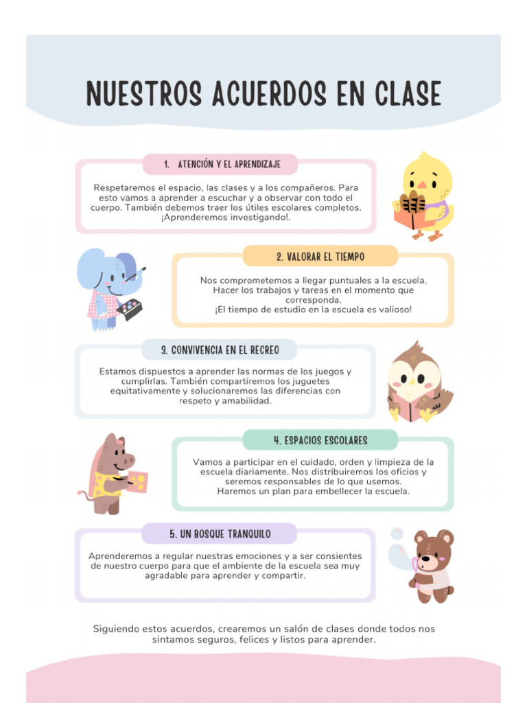 Acuerdos de Clase | PDF