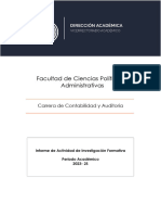 Legislación Anexo 3 - Informe de Actividad de Investigación Formativa