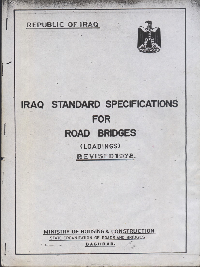 Iraq Standard Specifications For | PDF