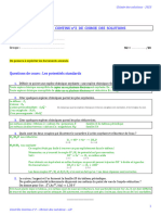 2023 Examen 2 Chimie Solutions Corrigé LD