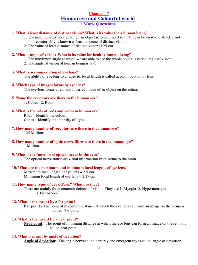 Eye Defects and Lens Corrections | PDF | Eye | Human Eye