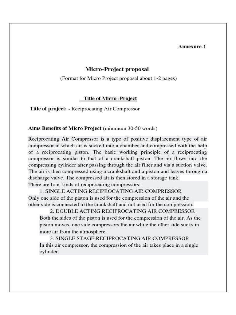 Reciprocating Air Compressor Report Bme Download Free PDF Engines