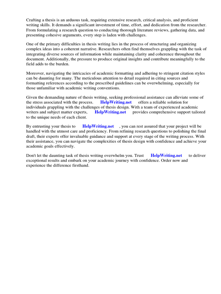 Thesis Design Pdf Thesis Books