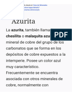 Guía de Minerales Azurita