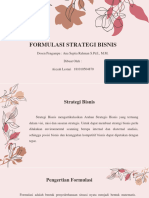 Formulasi Strategi Bisnis MANAJEMEN STRATEGI