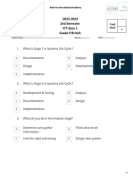 Systems Life Cycle Igcse - Analysis and Design