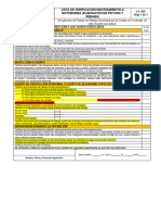 Lista de Verificación-062 Mantenimiento A Motobomba