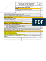 Lista de Verificación-058 para Reacomodar Materiales en Piso de Produccion