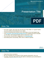 Presentation Title