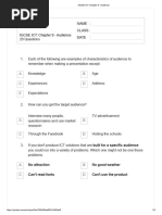 IGCSE ICT - Chapter 9 - Audience