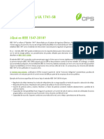 BOLETIN Tecnico IEEE 1547 2018 UL 1741 SB