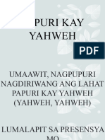 Papuri Kay Yahweh, Diyos NG Kabutihan Mo