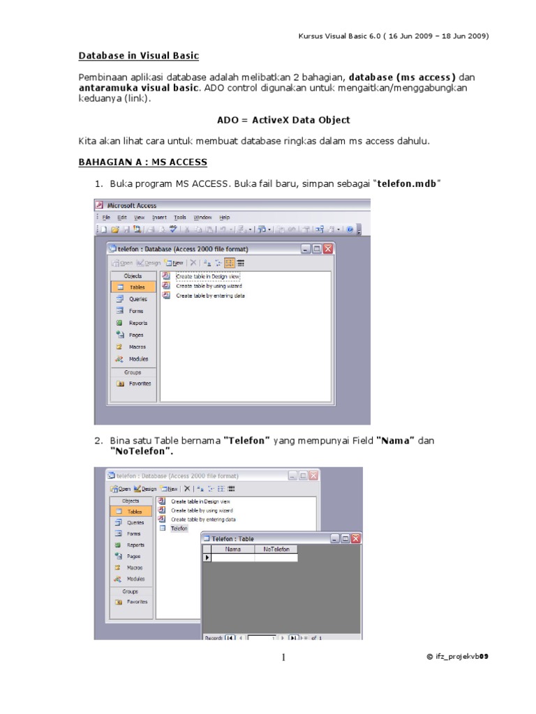 Database Dalam Visual Basic | PDF