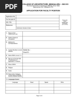 Application Form For Teaching 2023