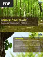 Greenply Industries LTD Corporate Presentation