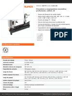 Clavadora y Engrapadora Neumática Profesional, Calibre 18: CÓDIGO: 100779 CLAVE: CLNE-18E