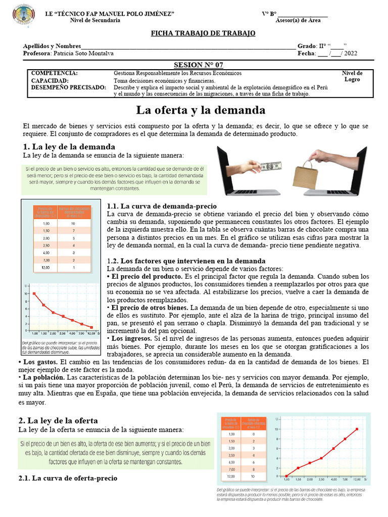 Oferta y Demanda en el Mercado | PDF | Oferta (economía) | Oferta y demanda